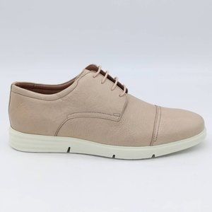 Driver Club Mens Columbus Circle‎ Oxford Dress Shoes Beige Leather Cap Toe 9